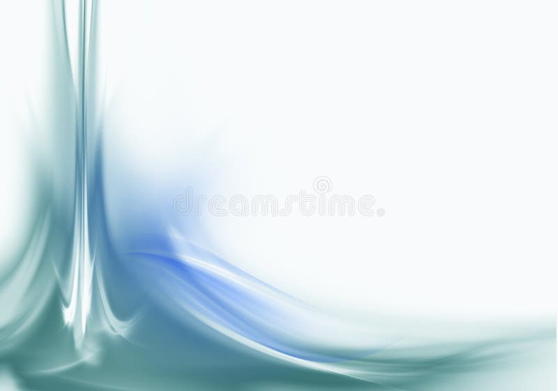 Abstract bright background with green and blue waves