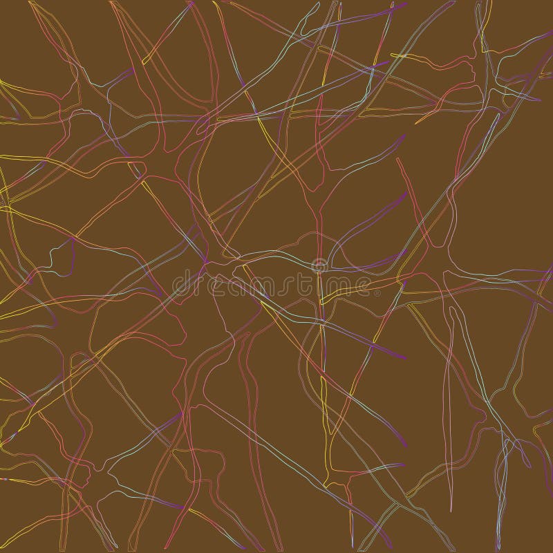 Abstract, bright, decorative background hand drawing, neon color stock illustration