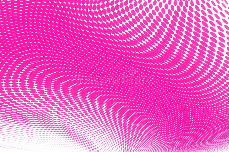 Abstract bright pink halftone pattern.  Half tone panoramic vector illustration with dots royalty free illustration
