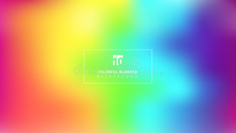 Abstract bright rainbow color smooth blurred gradient mesh background. stock illustration