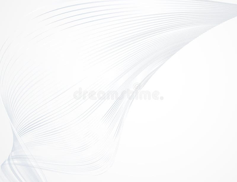 Abstract bright wavy lines on a white light background Futuristic technology illustration design The pattern of the wave line royalty free illustration
