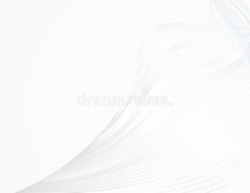 Abstract bright wavy lines on a white light background Futuristic technology illustration design The pattern of the wave line