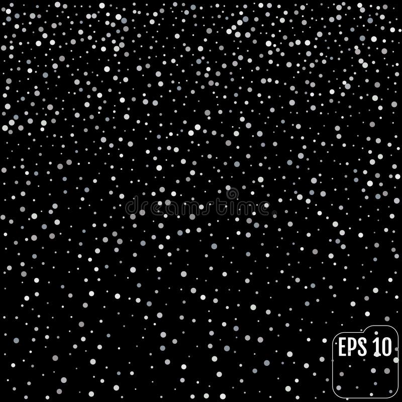 White Shimmer Background. Light Frosty Texture. Stock Illustration