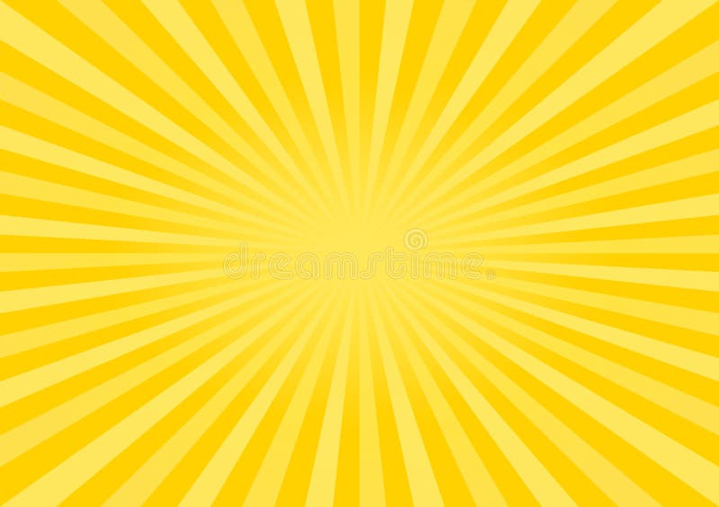 Abstract Bright Yellow Orange Gradient Rays Background. Vector EPS 10, Cmyk Stock Vector