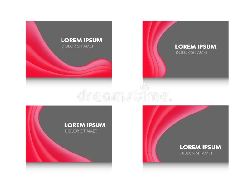 Abstract brochure flyer banner design, red wavy in black modern shining Vector illustration template set on white background stock illustration Abstract brochure flyer banner design, red wavy in black modern shining Vector illustration template set on white background stock illustration