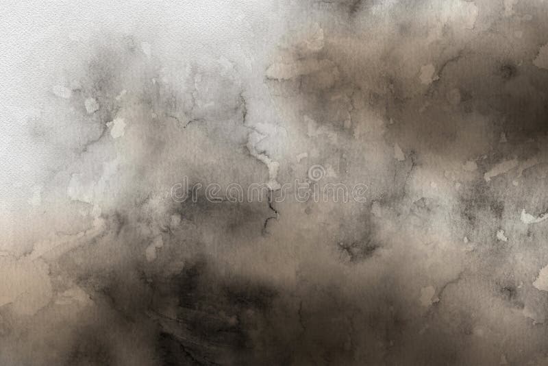 Abstract Brown and Grey Watercolor for Background. Creative Abstract