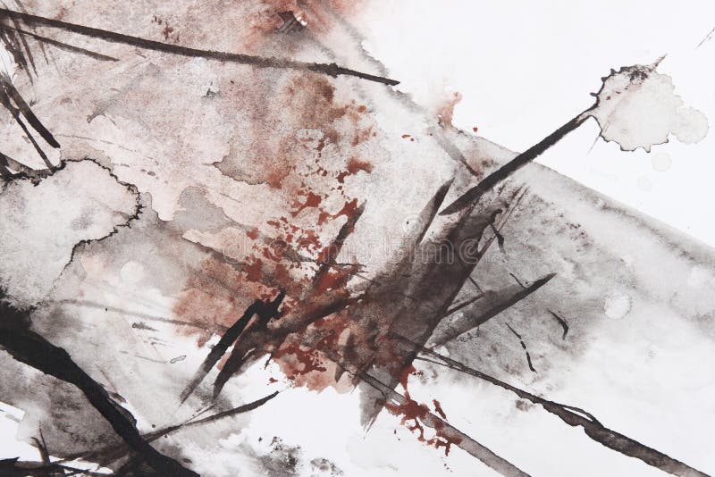 Abstract brush painting stock illustration. Illustration of gouache 24186879