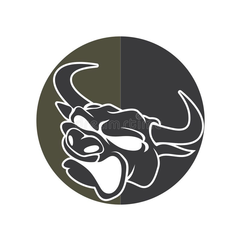 Abstract Bull Logo Vector Illustrations Design Icon Logo Stock Vector