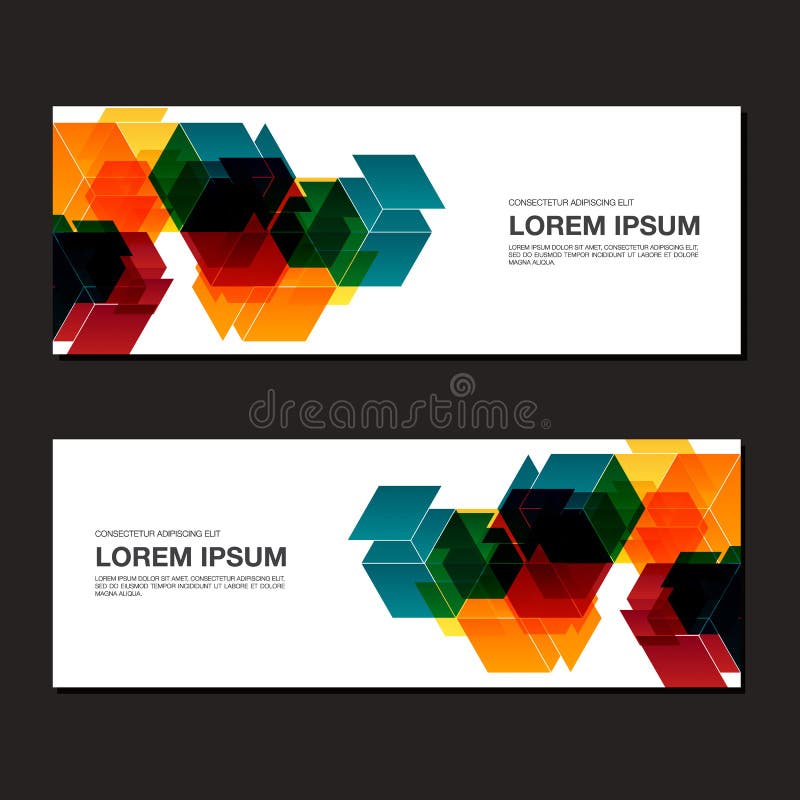 Abstract Business Banner Background Vector Illustration Stock Vector
