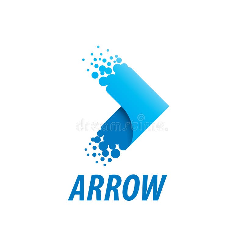 Abstract business logo icon design template with arrow stock illustration Abstract business logo icon design template with arrow stock illustration