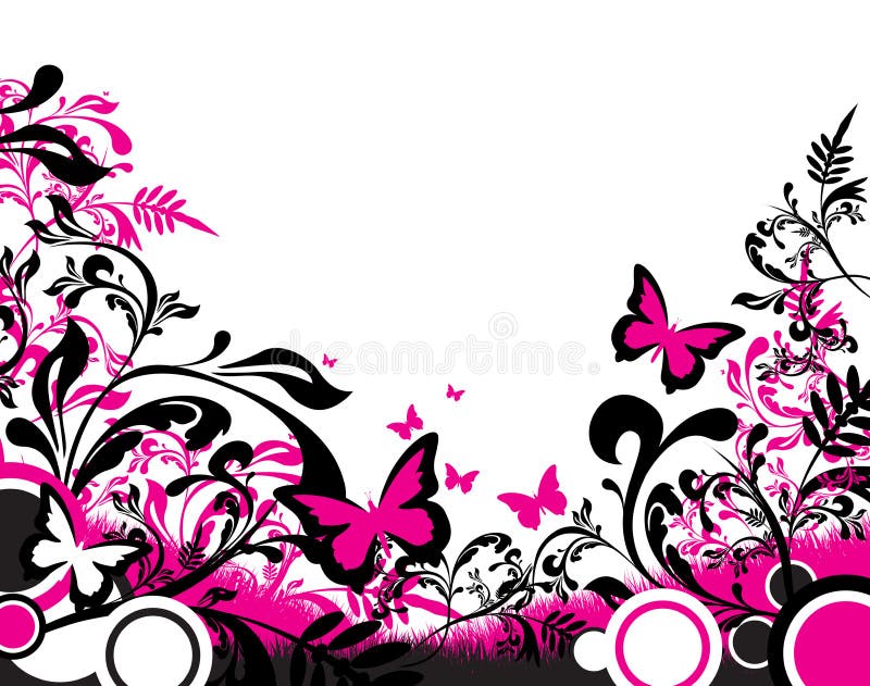 Abstract butterfly banner