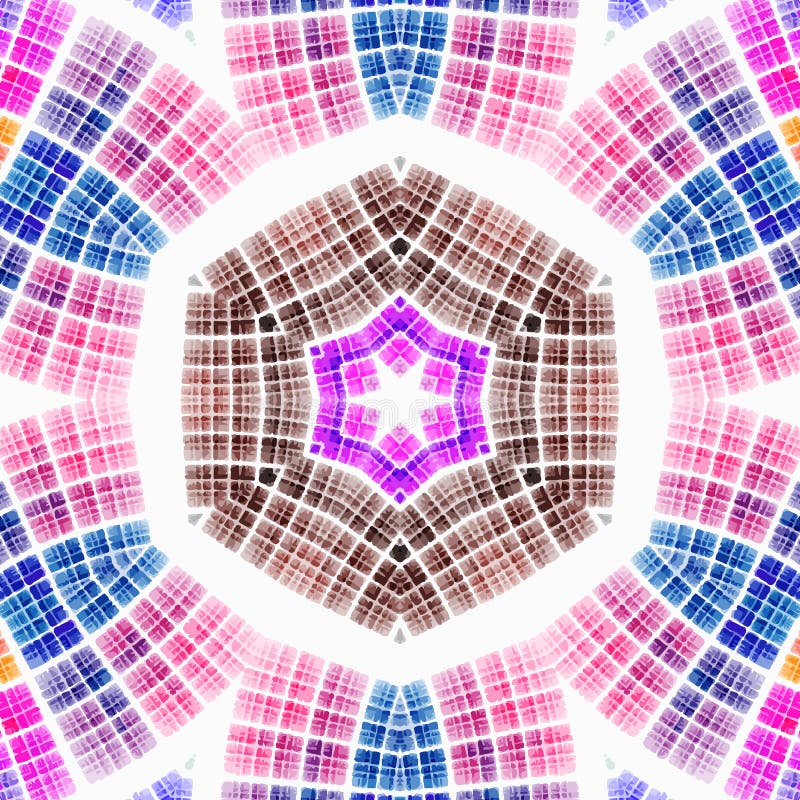 Abstract kaleidoscooppatroon royalty-vrije illustratie