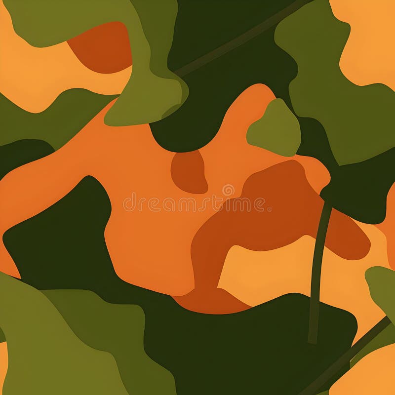 Abstract camouflage pattern featuring earthy tones and organic shapes ilustração royalty free