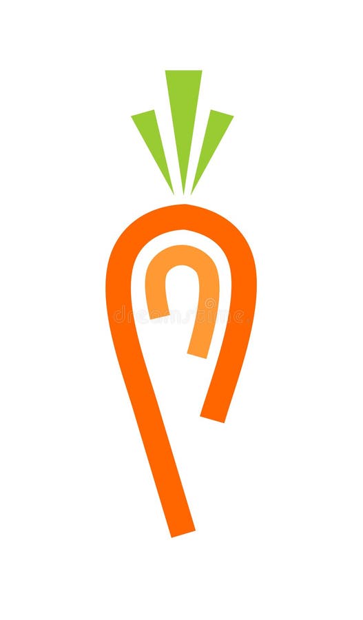 Carrot logo stock vector. Illustration of draw, food - 20741702