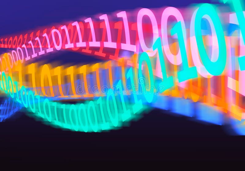 Abstract cg non-ai binary code illustration graphic wallpaper background royalty free illustration