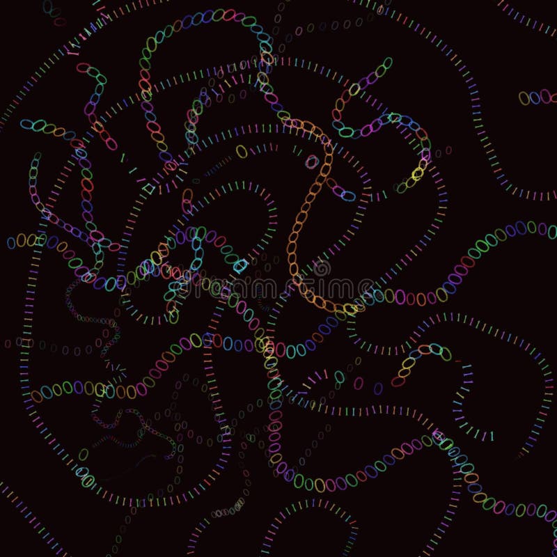 Abstract cg non-ai colourful binary code concept illustration graphic wallpaper stock illustration