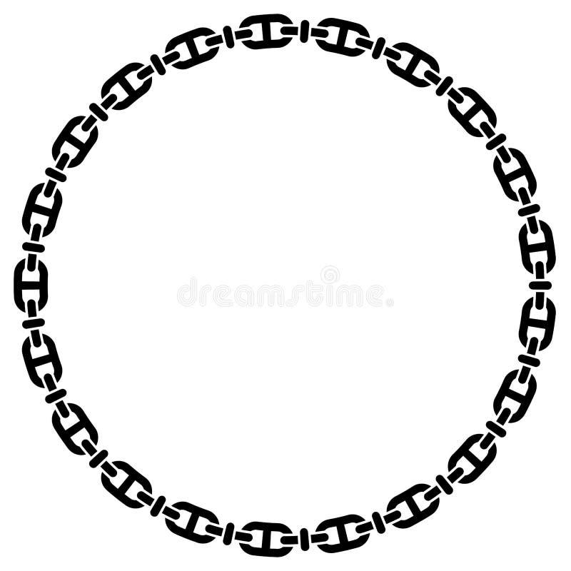 Simple Chains Black White Stock Illustrations – 365 Simple Chains Black ...