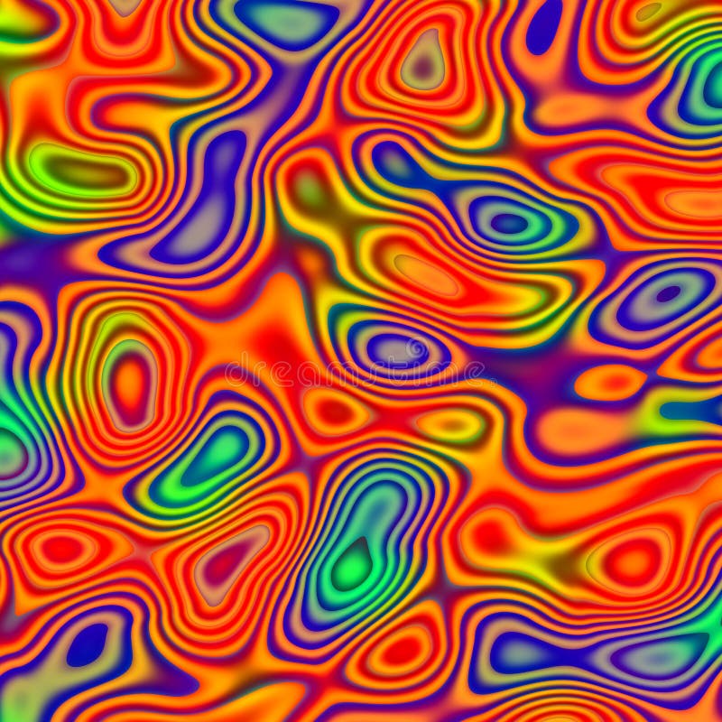 Abstract Chaotic Pattern with Colorful Irregular Shapes. Red Green Blue Background. Psychedelic Art Blobs. Digitally Generated. stock illustration Abstract Chaotic Pattern with Colorful Irregular Shapes. Red Green Blue Background. Psychedelic Art Blobs. Digitally Generated. stock illustration