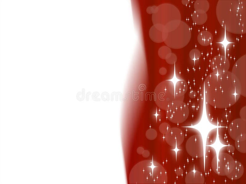 Abstract christmas design with white stars on red