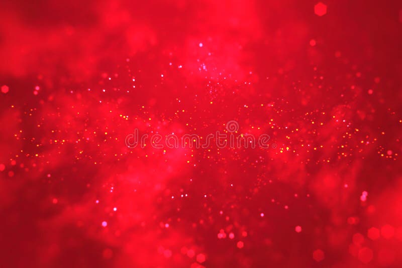 Abstract christmas gradient red background with bokeh, valentine day love holiday event festive