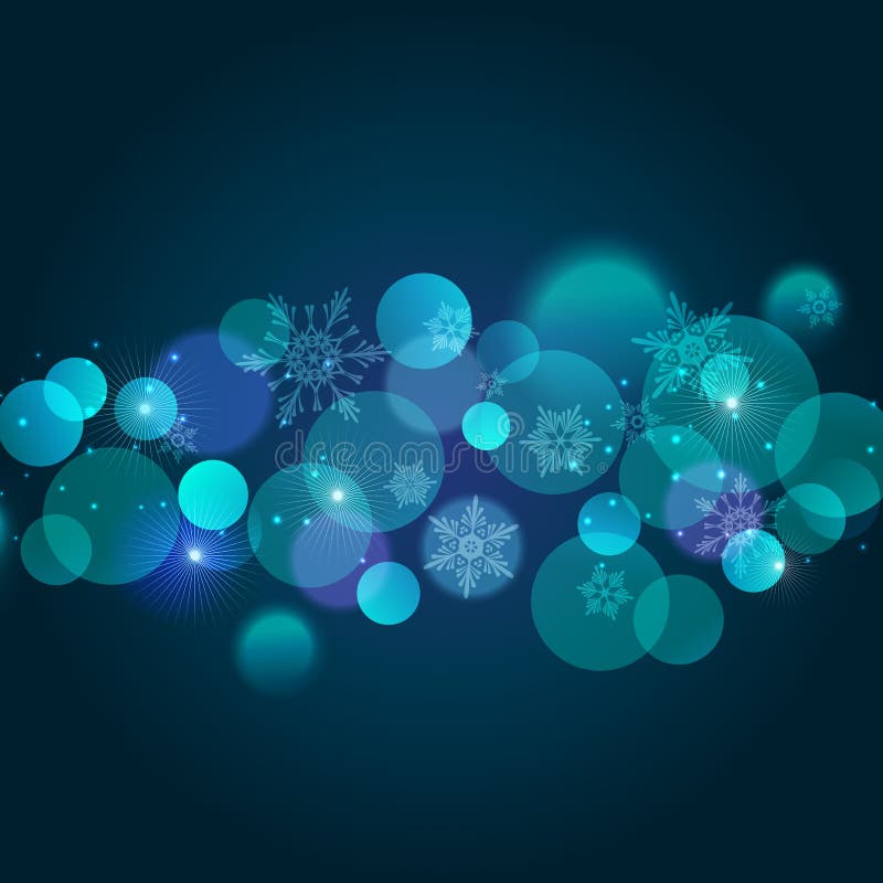 Abstract Christmas light background with bokeh