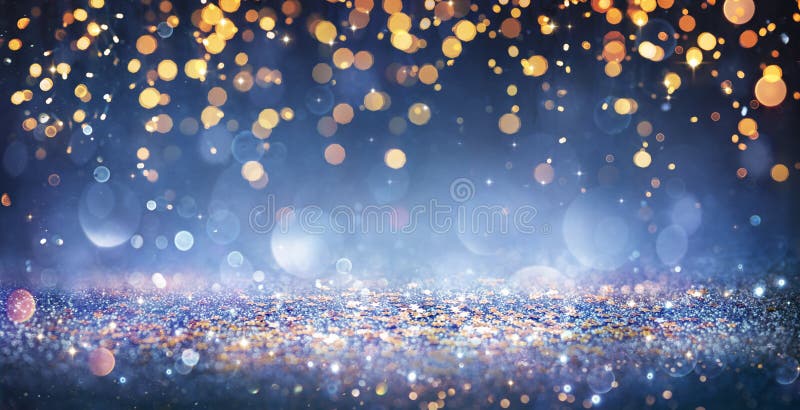 Abstract Christmas Party Background - Golden Glitter Stock Photo ...