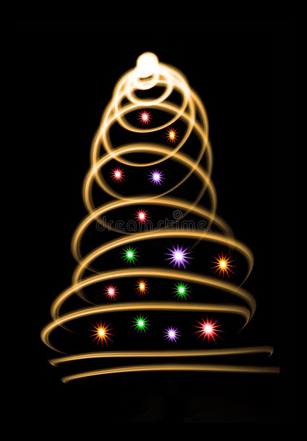 Abstract christmas tree