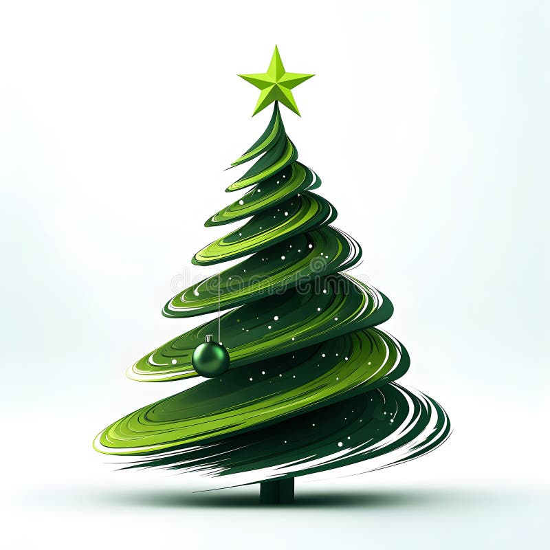 Christmas Tree Charm Abstract with Star Christmas Tree Charm Abstract with Star