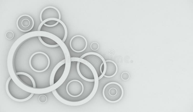 Abstract Circle Frames Top View vector illustration