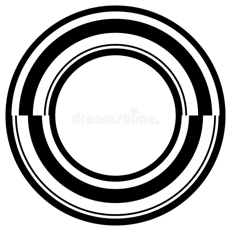 Abstract Circle Graphic. Geometric Circle, Ring Design Element Stock