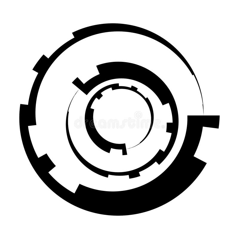 Abstract Circle Graphic. Geometric Circle, Ring Design Element Stock