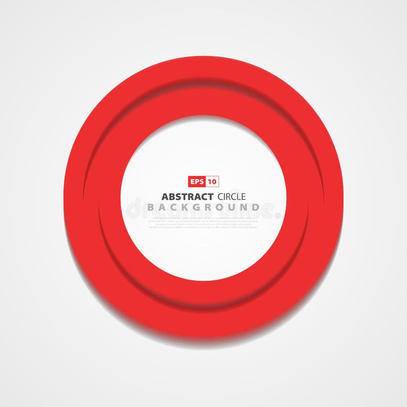 Abstract Circle Red Cover Design Element. Illustration Vector Eps10