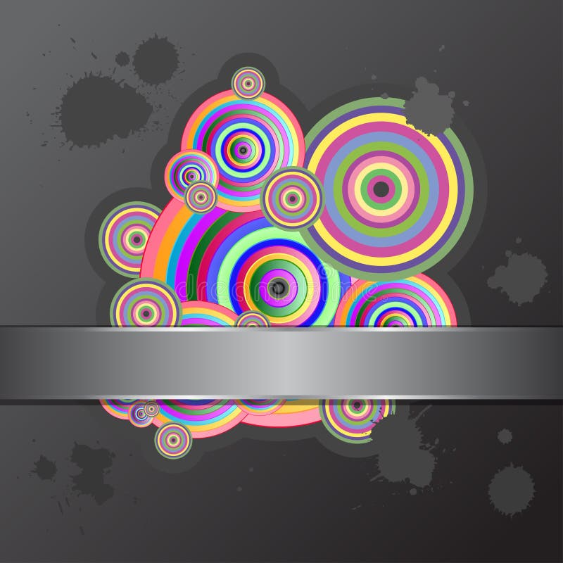 Abstract circles stock illustration