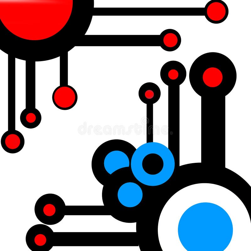 Abstract circles vector illustration