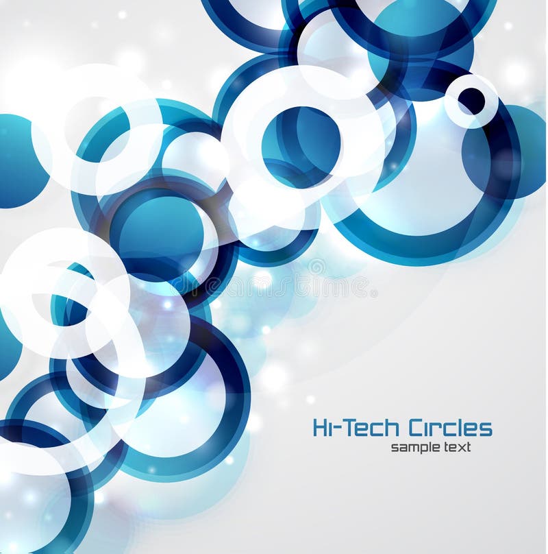 Abstract circles background vector illustration