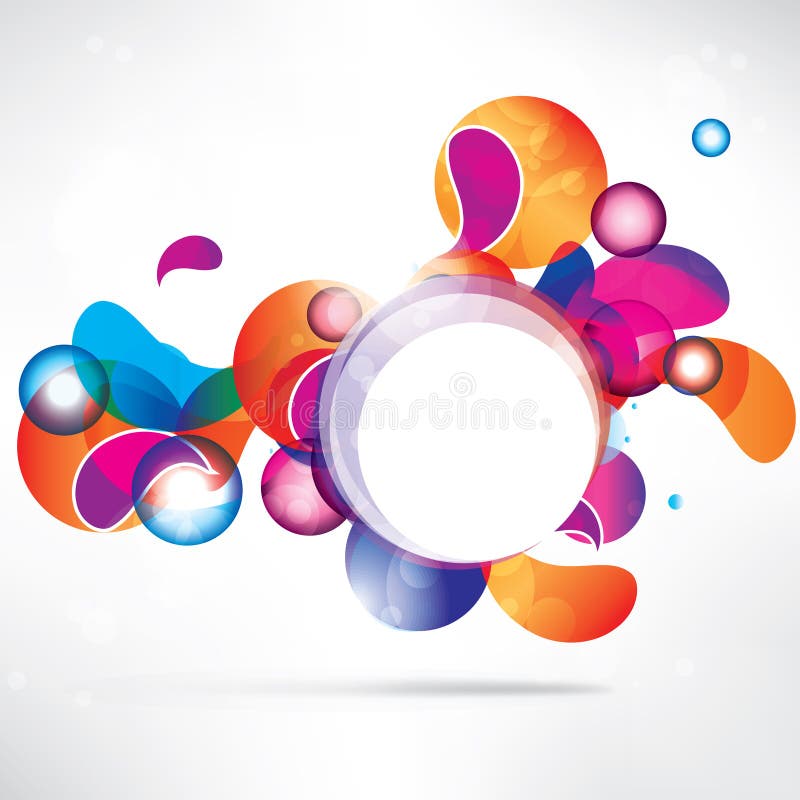 Abstract Circles Colored Design Stock Vector Illustration Of Cold