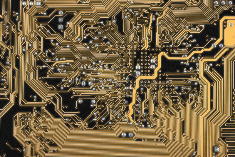 Abstract circuit board dark background