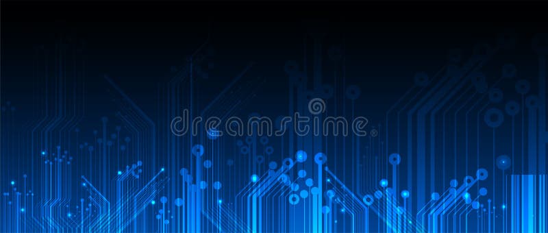 Abstract circuit board futuristic technology processing background