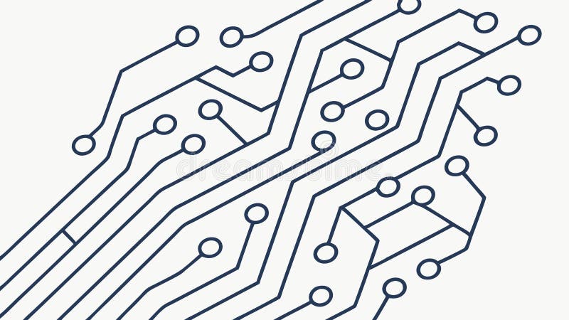 Abstract Circuit Board Pattern, Digital Technology Background, vector design Generative AI stock illustration