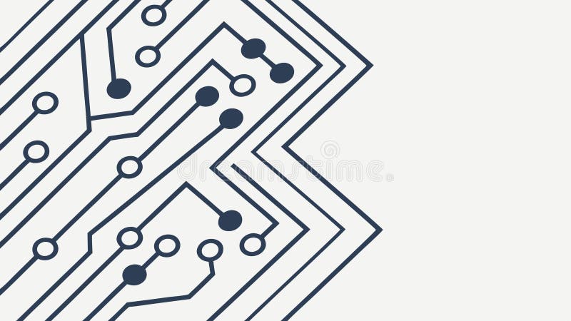 Abstract Circuit Board Pattern, Technology and Connectivity, vector design Generative AI stock illustration