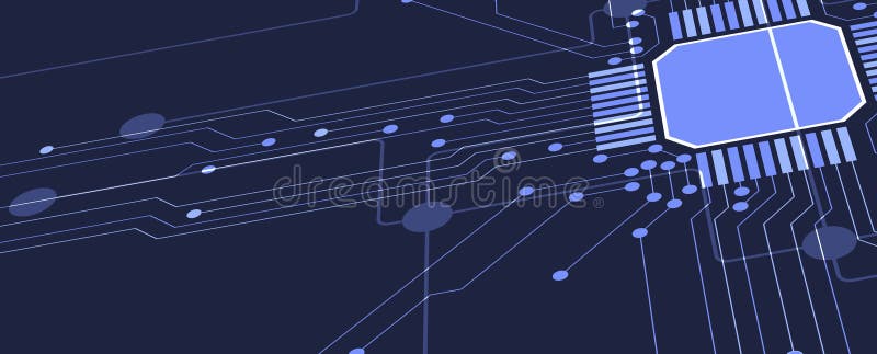 Abstract circuit board technology concept background royalty free illustration