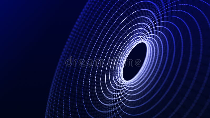 Abstract circular data technology network stock illustration