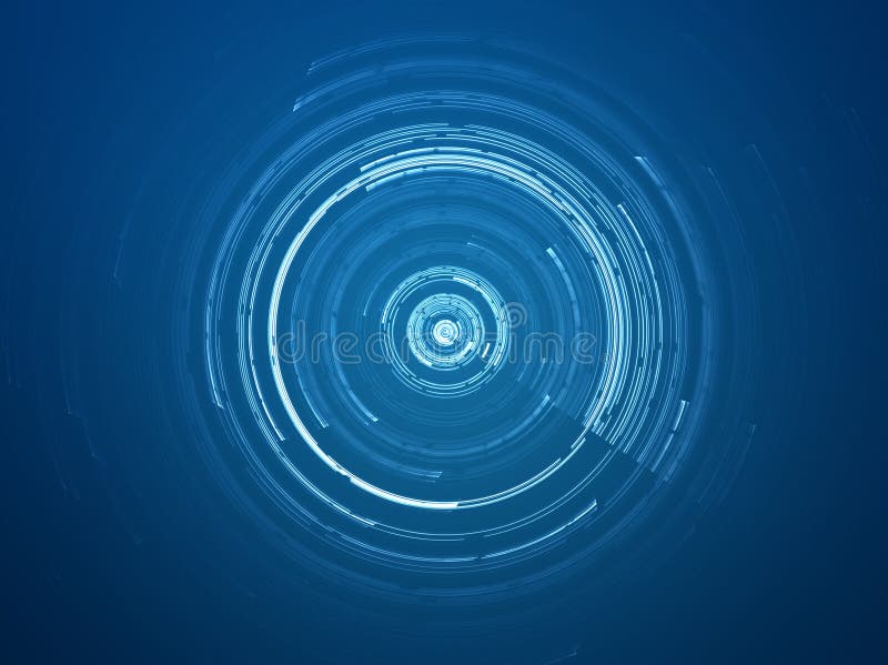 Abstract circular science fiction futuristic background