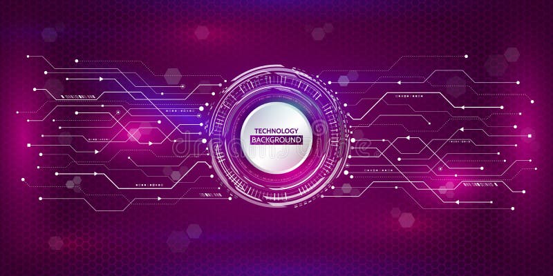 Abstract cirkeltechnologieconcept Hoog - technologie- mededeling vector illustratie Abstract cirkeltechnologieconcept Hoog - technologie- mededeling vector illustratie