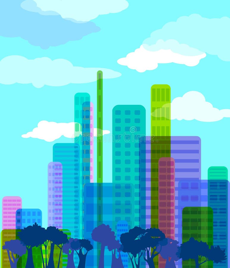 Abstract city stock illustration Abstract city stock illustration