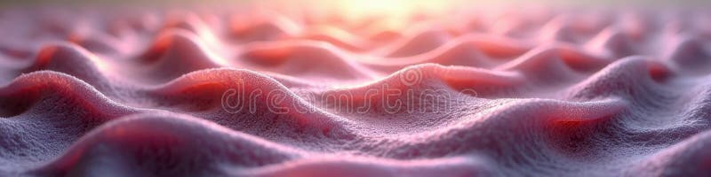 Abstract close-up of pink frosted waves in soft light vector illustration