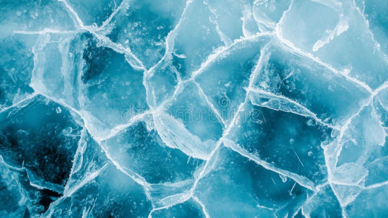 Abstract Closeup of Cracked Ice stock illustration