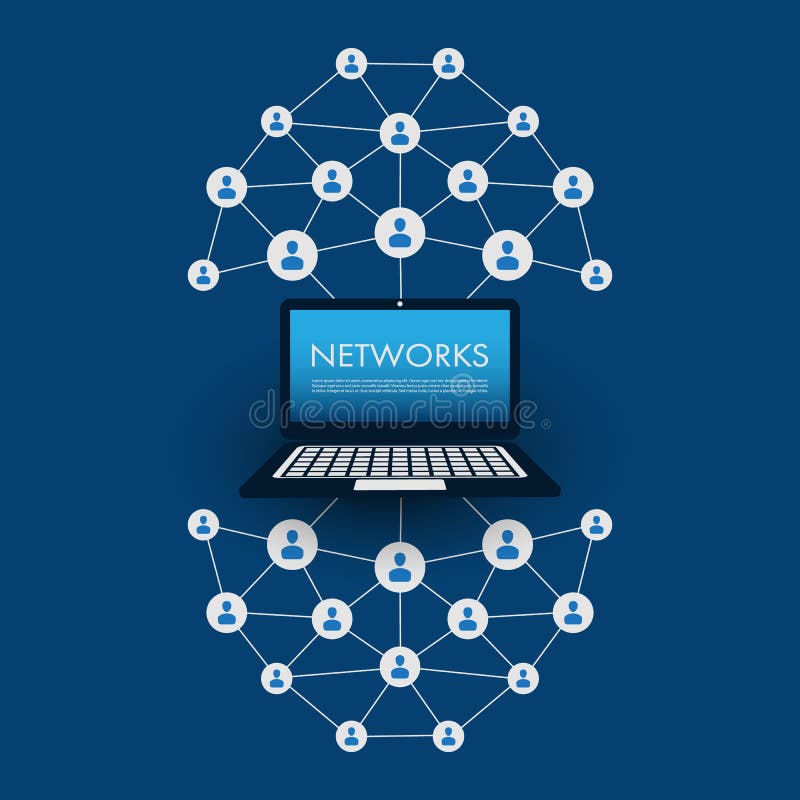 Networks Business Connections Social Media Concept Design Stock Vector Illustration of