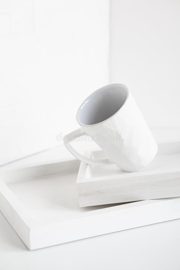 Abstract Collection of Different White Objects, Modern Minimal Decor