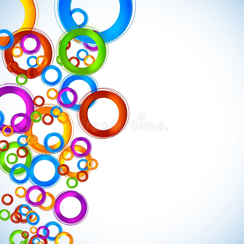 Abstract color circle background